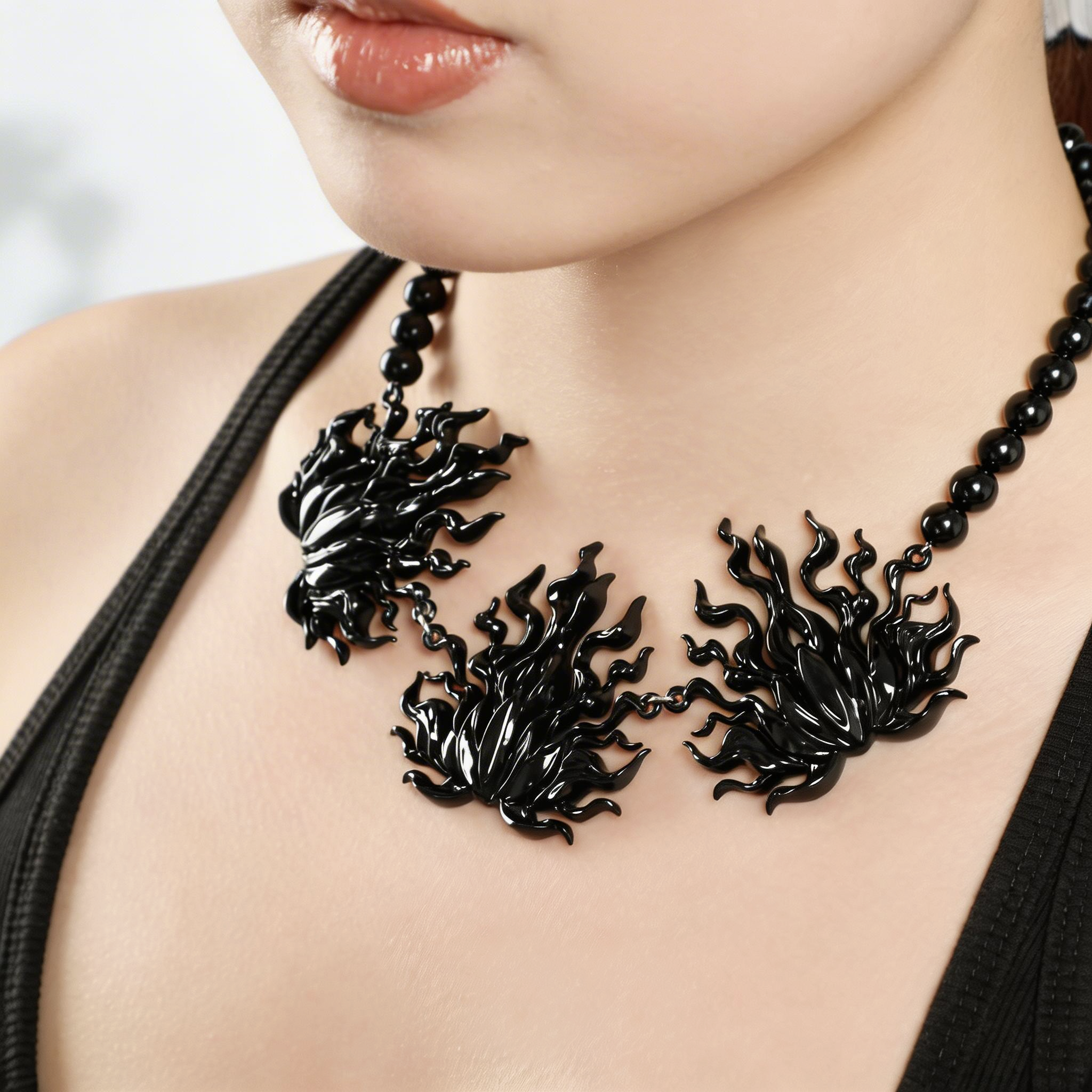 Black Flame Jewelry Set